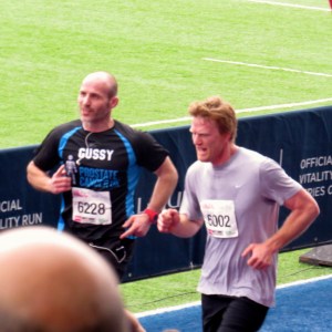 Hugh Vyvyan and Paul Gustard (Excuse the head!)