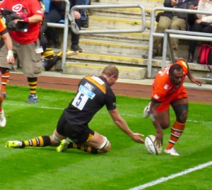 A try is scored 