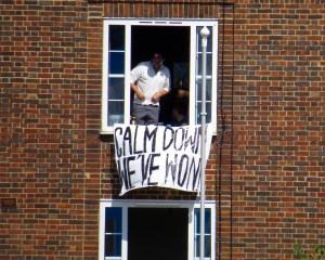 This kept a fair portion of the crowd amused 